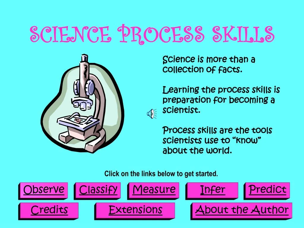 5 Scientific Process Skills for any students 3 Scientific Process Skills
