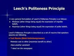 Politeness Principle. Meaning and Strategies 4 POLITENESS PRINCIPLE